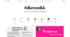 Desktop Screenshot of folkemusikk.no