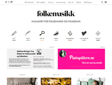 Tablet Screenshot of folkemusikk.no